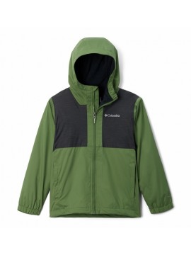 Naujiena! Columbia neperšlampama striukė Rainy Trails™ Fleece Lined Jacket (XXS-M). Spalva žalia / juoda